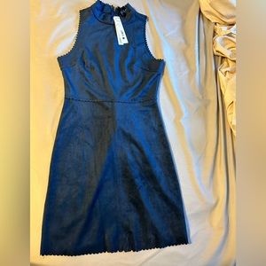 Aqua Faux Suede dress
Size: S